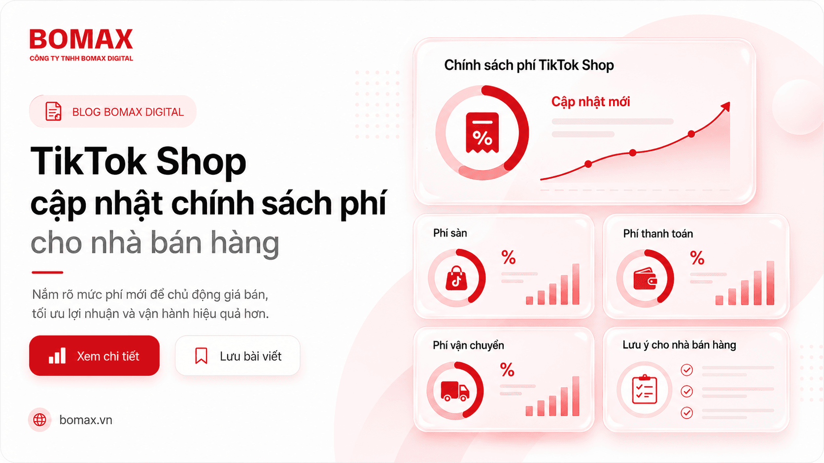 TikTok Shop cập nhật chính sách phí cho nhà bán hàng