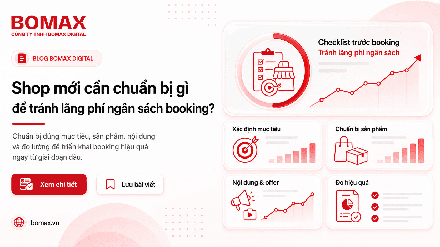 Shop mới cần chuẩn bị gì để tránh lãng phí ngân sách booking?